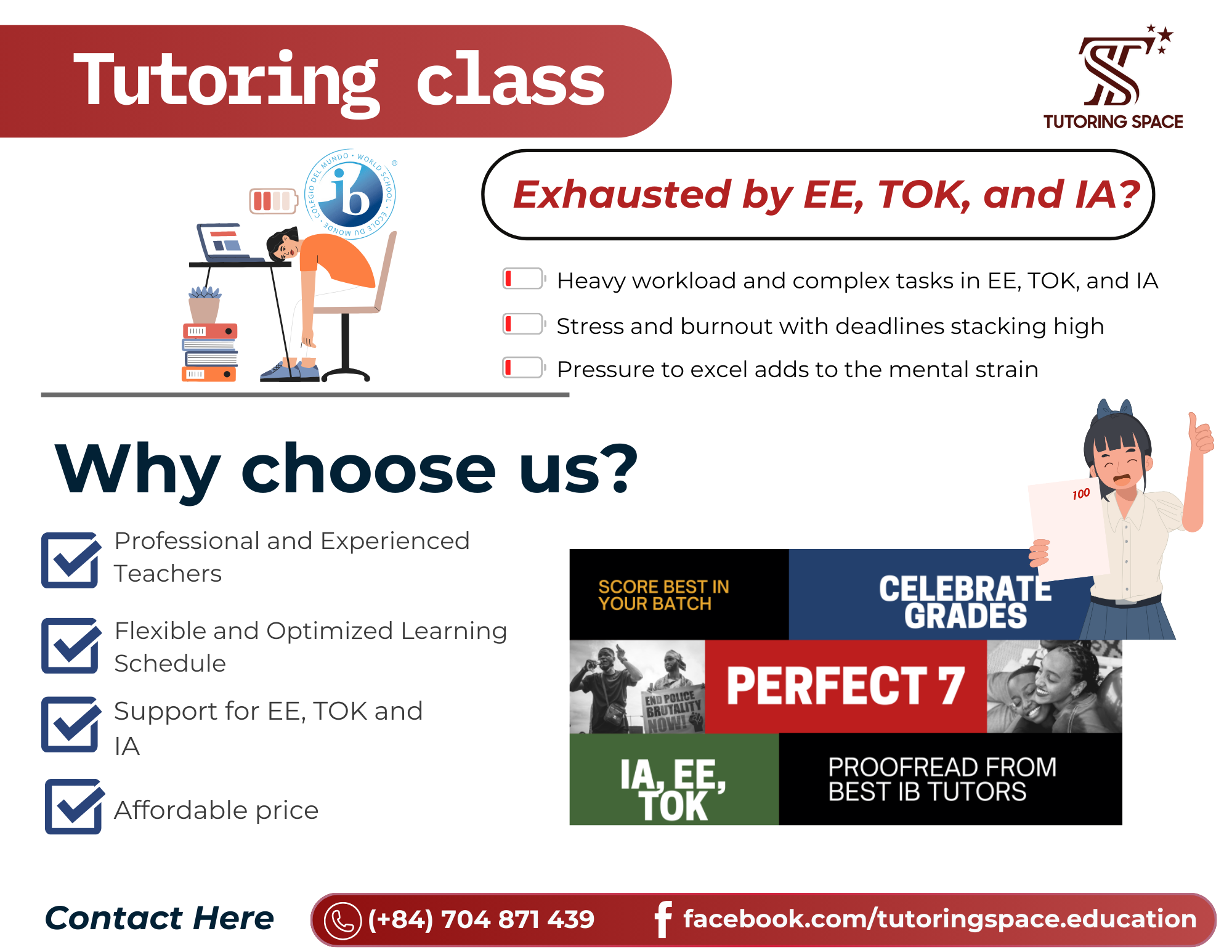 IB EE, TOK, and IA with Tutoring Space